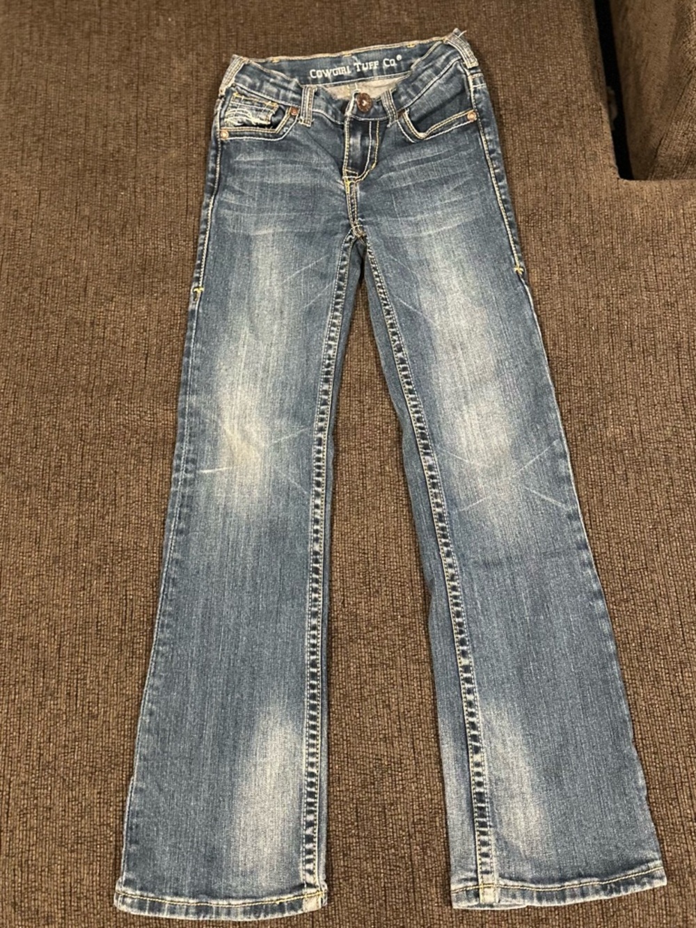 Cowgirl Tuff Women's Light Blue Flare Jeans